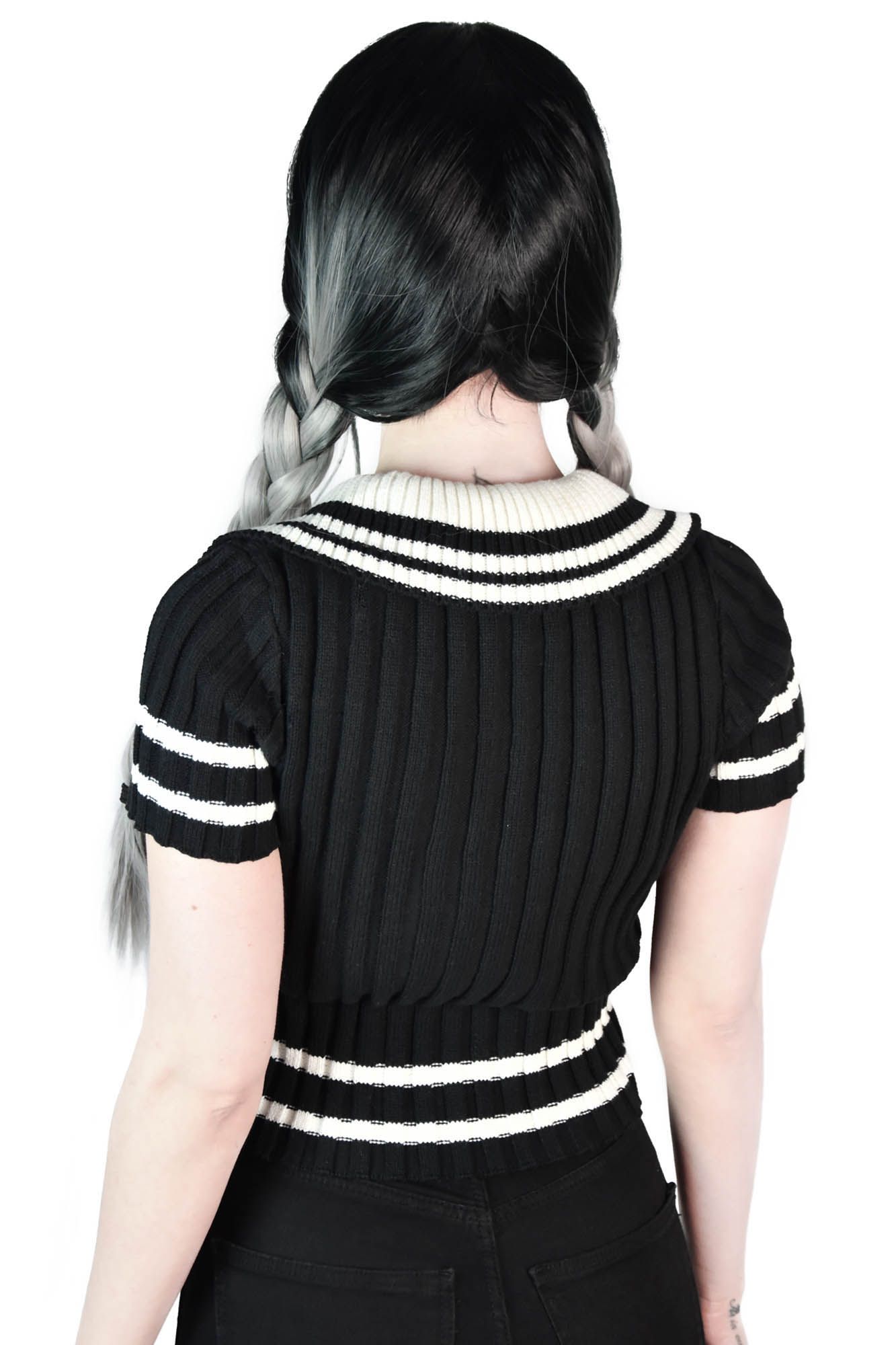 Gloomsday Knit Crop Top Resurrect sold by Killstar product image thumbnail 2