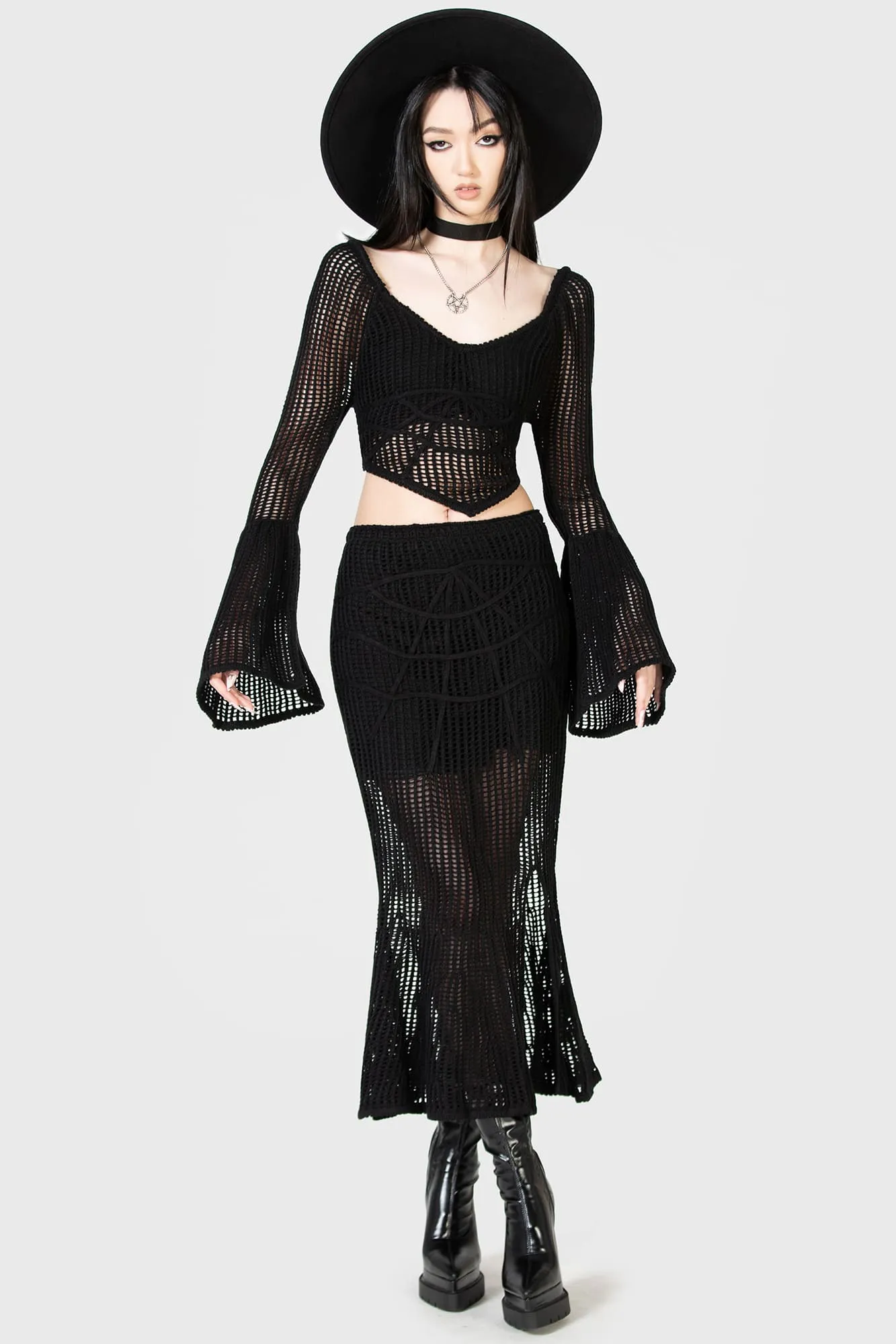 Cruel Fate Knit Top sold by Killstar product image thumbnail 3