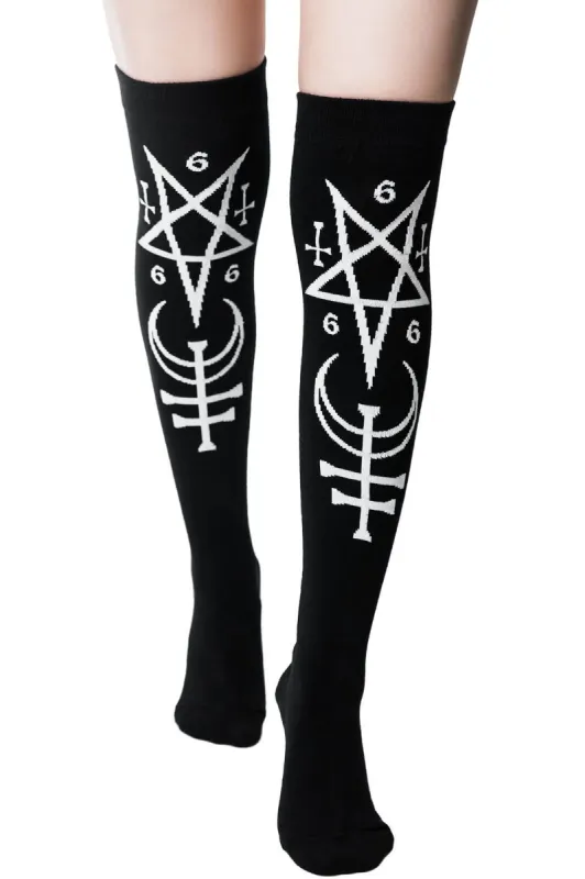 Sinstress Long Socks Resurrect sold by Killstar