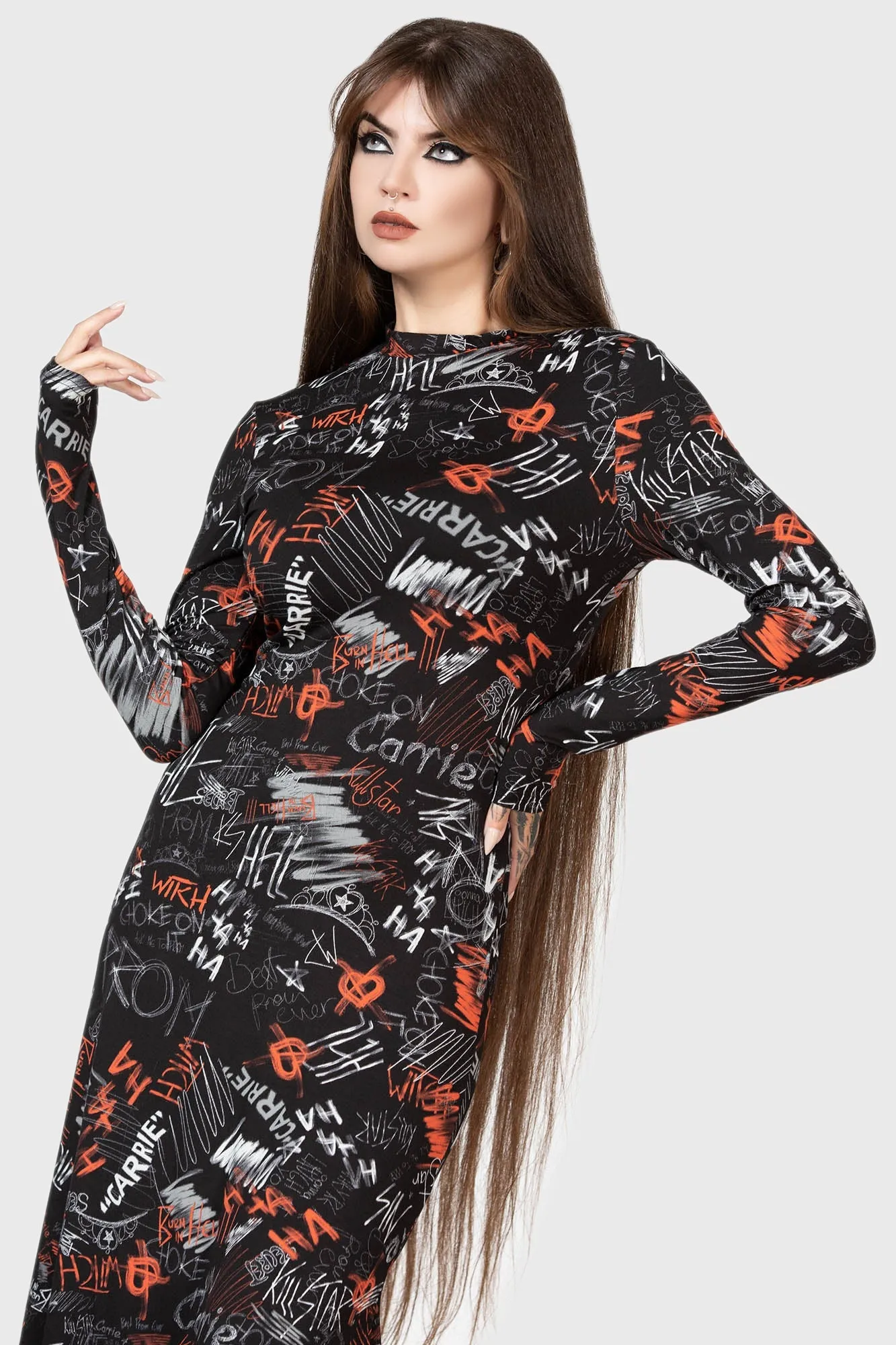 Carrie Maxi Dress sold by Killstar product image thumbnail 4