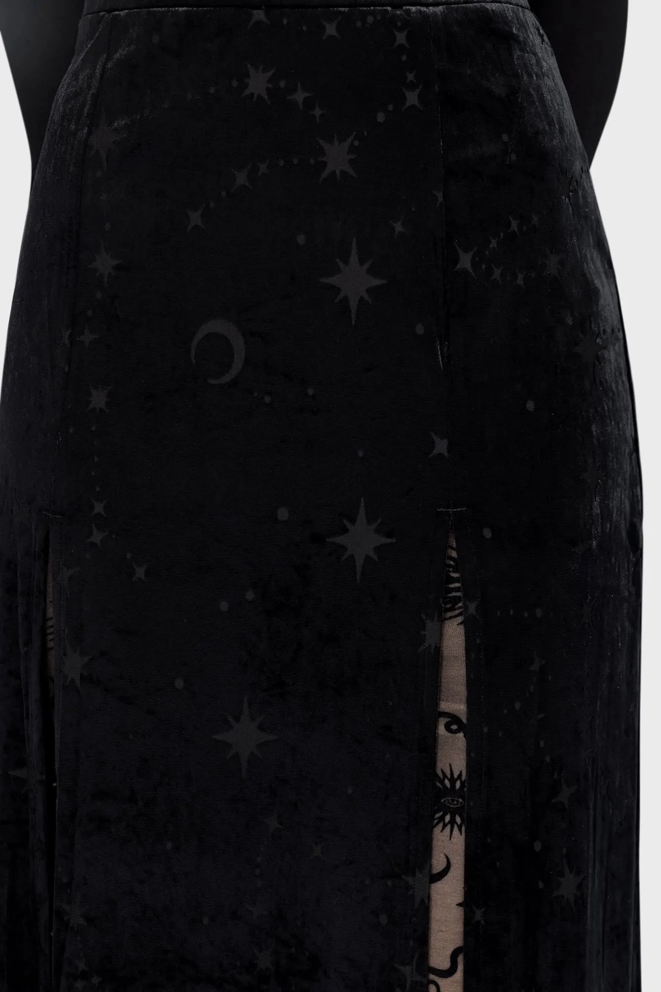 Coma Star Maxi Skirt sold by Killstar product image thumbnail 2