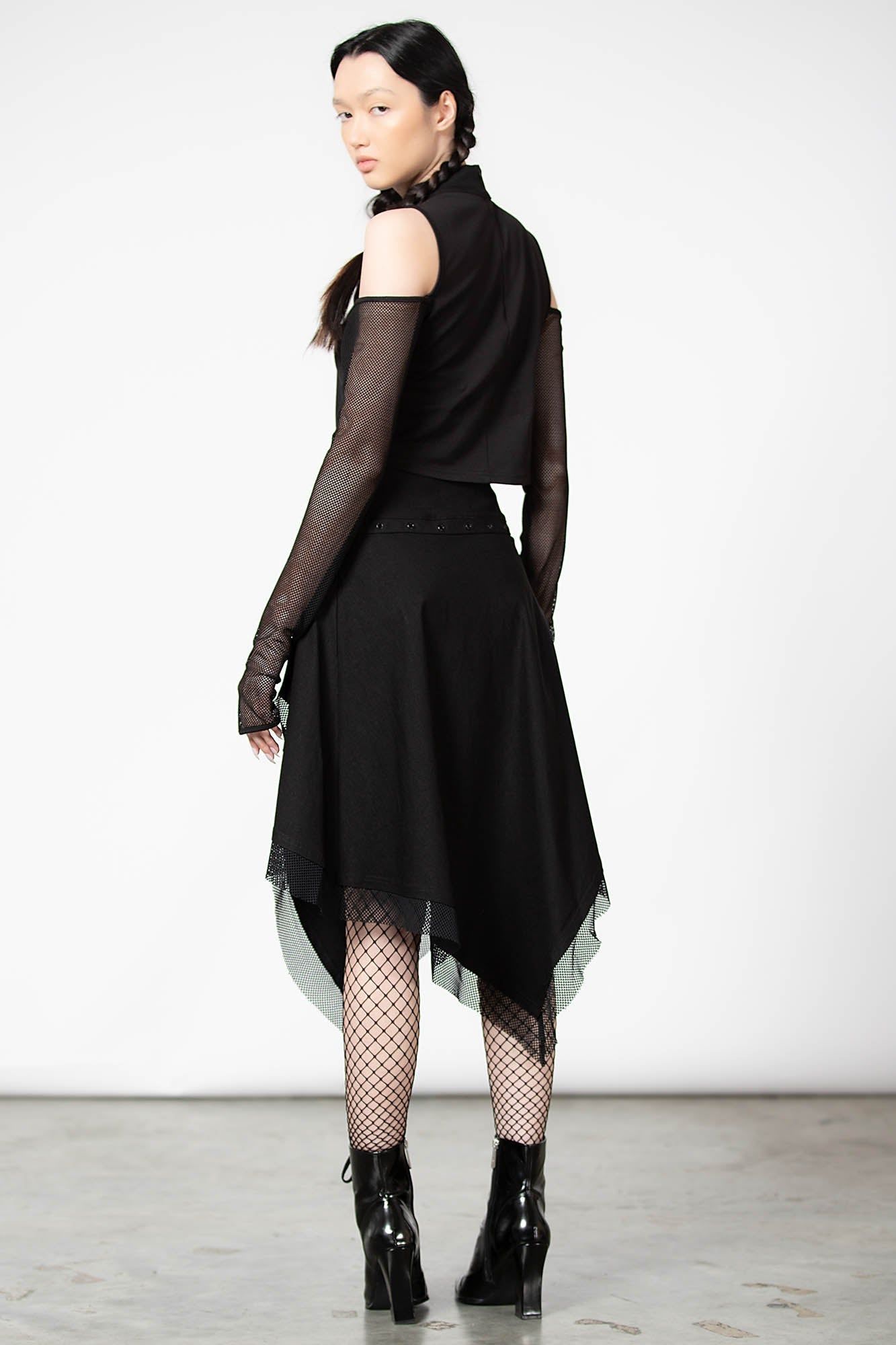 Dark Half Long Sleeve Top Resurrect sold by Killstar product image thumbnail 4