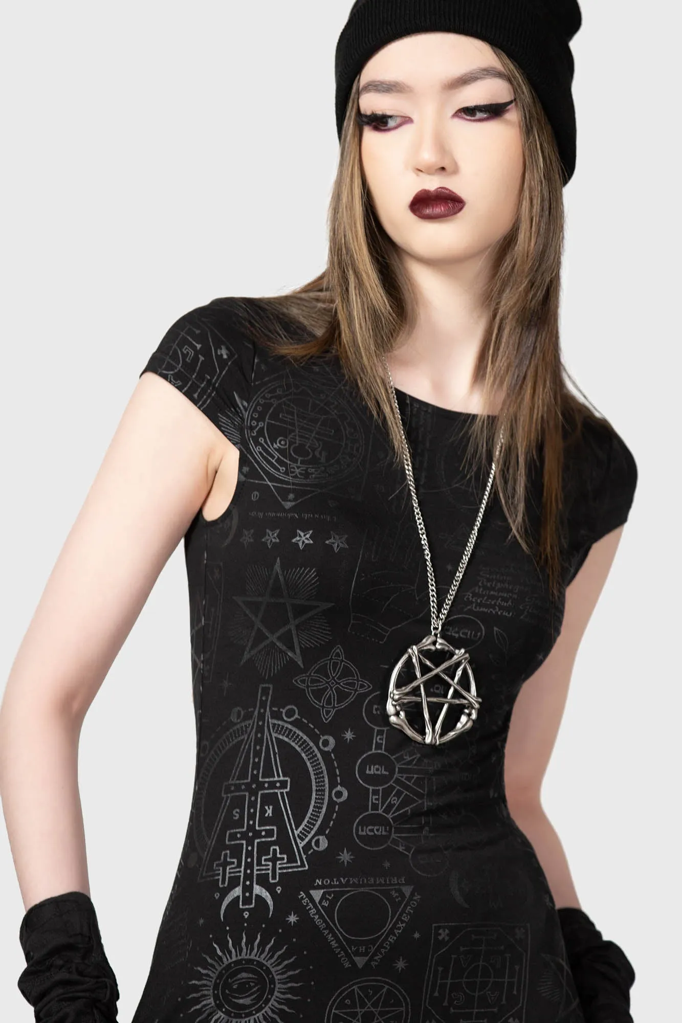 Deadly Dana Maxi Dress sold by Killstar product image thumbnail 4