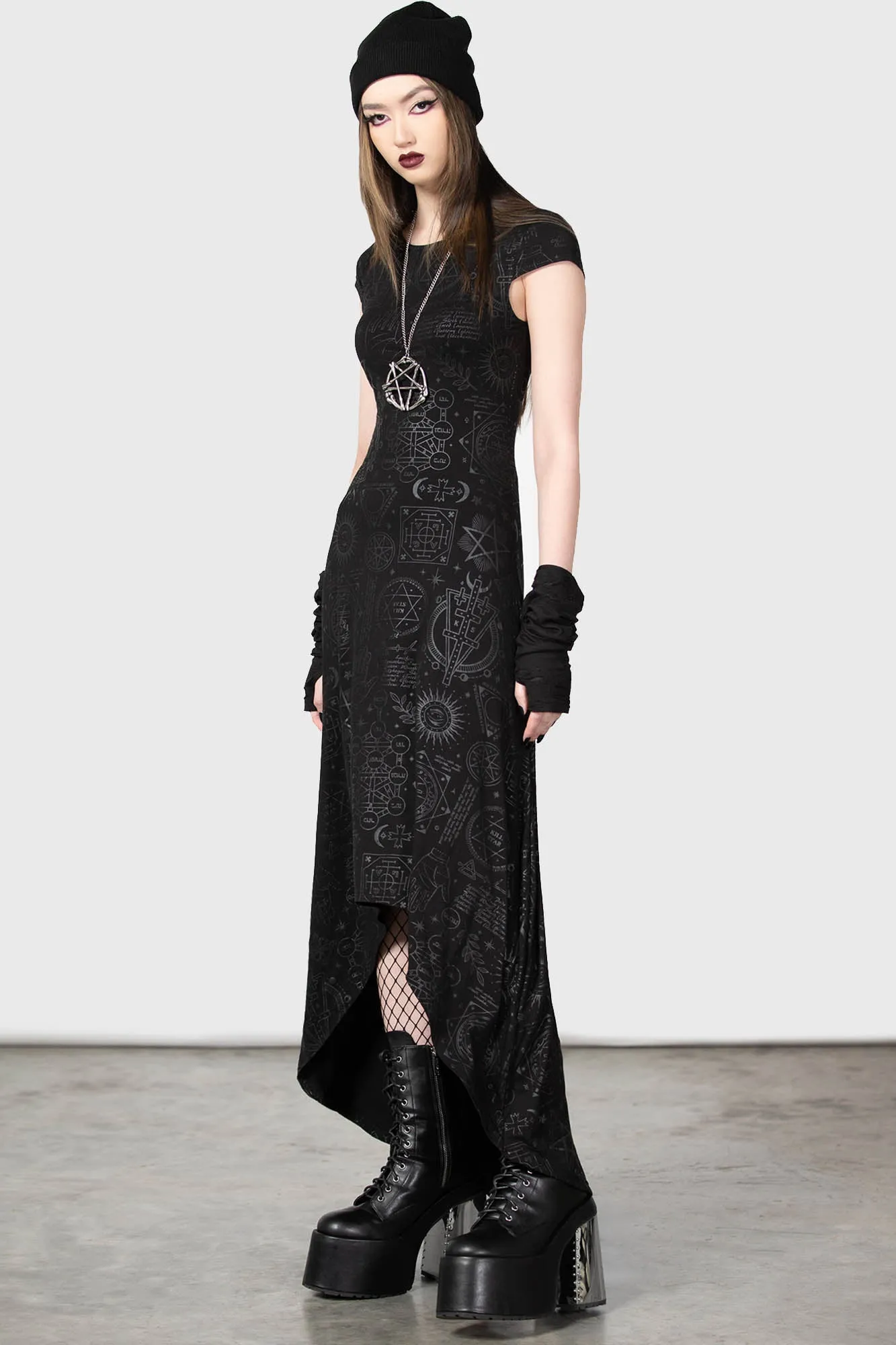 Deadly Dana Maxi Dress sold by Killstar product image thumbnail 5