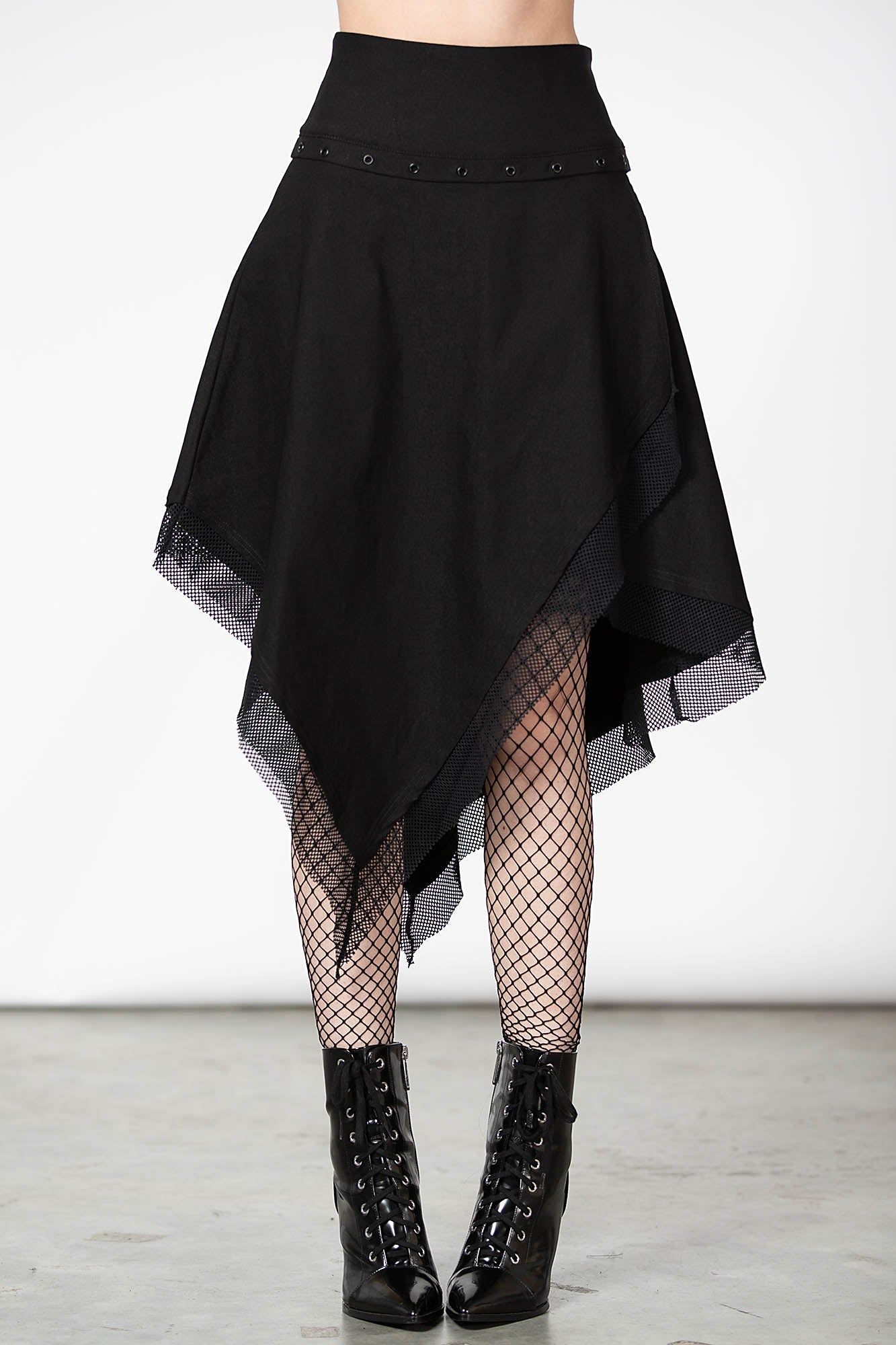 Catryna Asymmetric Skirt Resurrect sold by Killstar product image thumbnail 5