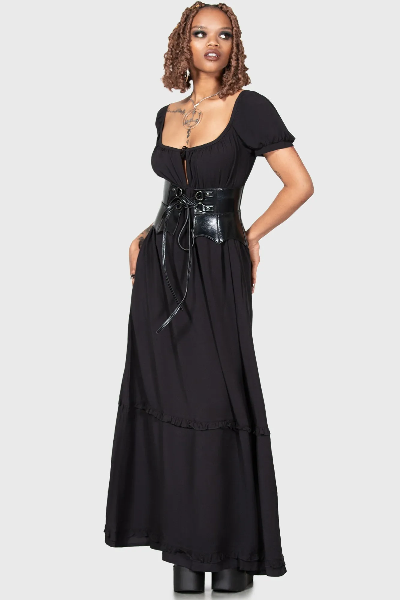 Heath Maxi Dress sold by Killstar product image thumbnail 4