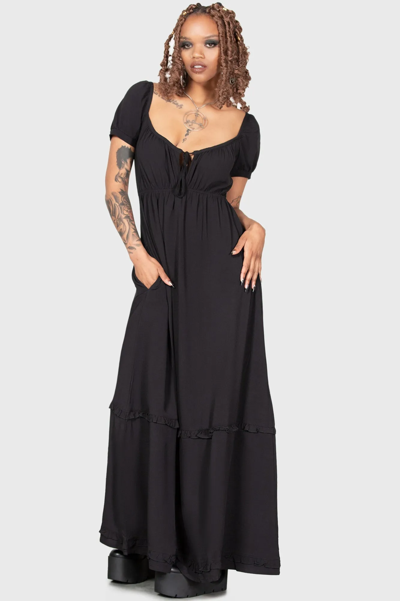 Heath Maxi Dress sold by Killstar