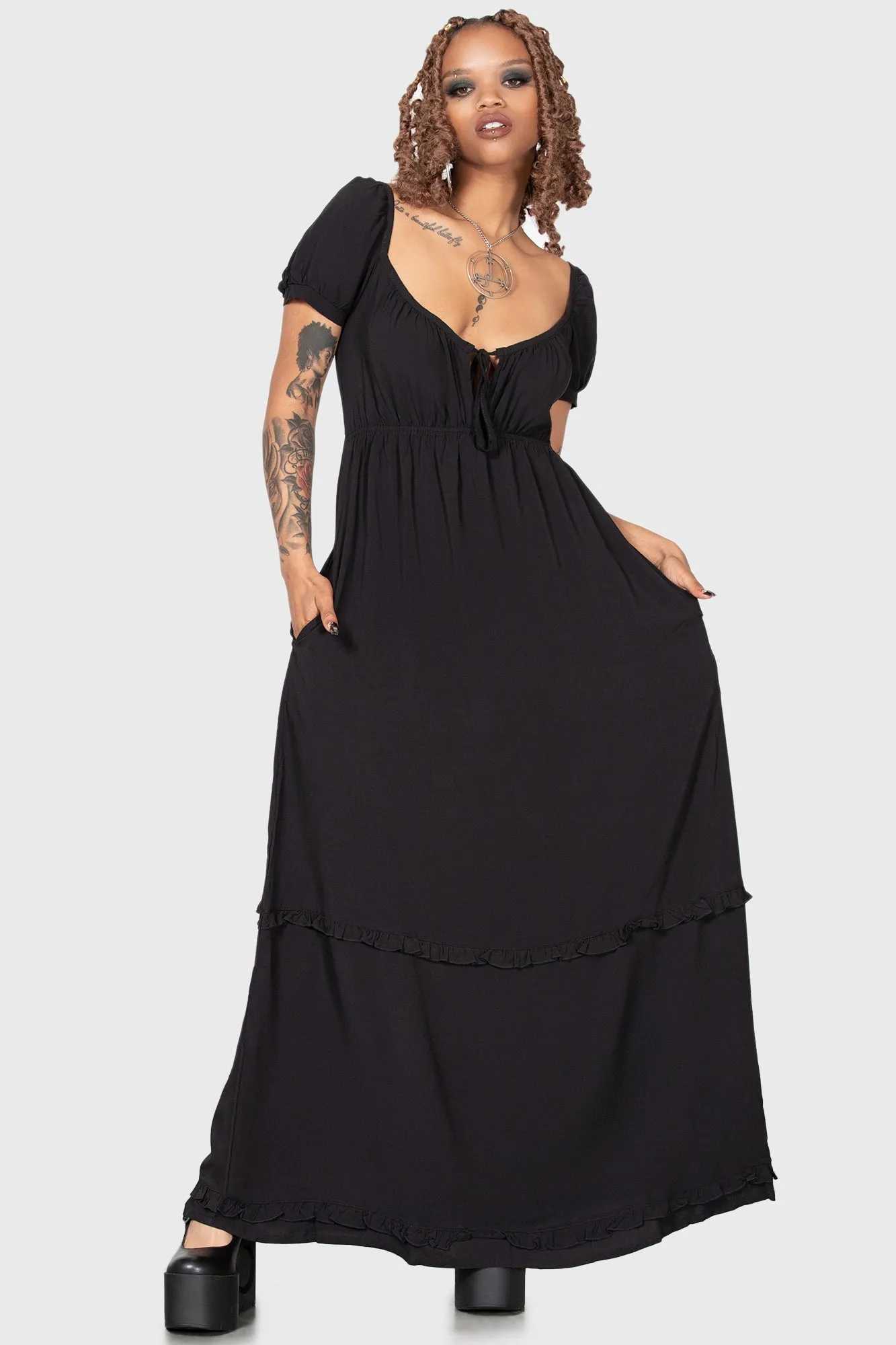Heath Maxi Dress sold by Killstar product image thumbnail 5