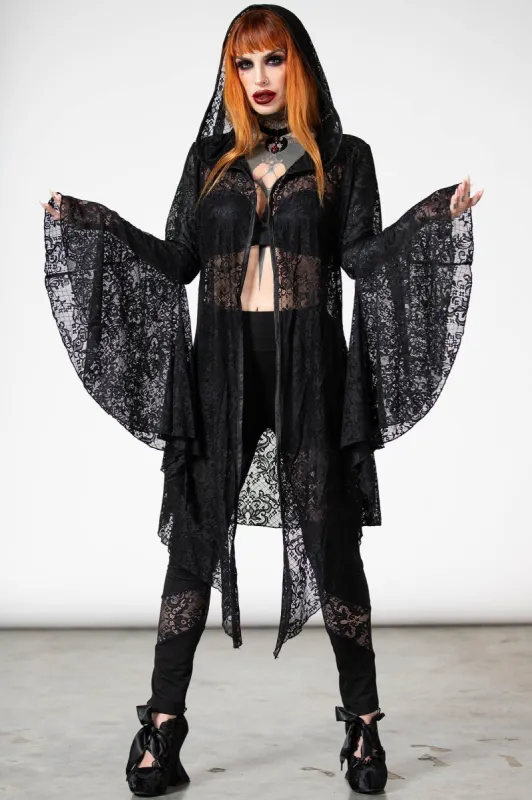 Veiled Lace Cloak Resurrect sold by Killstar