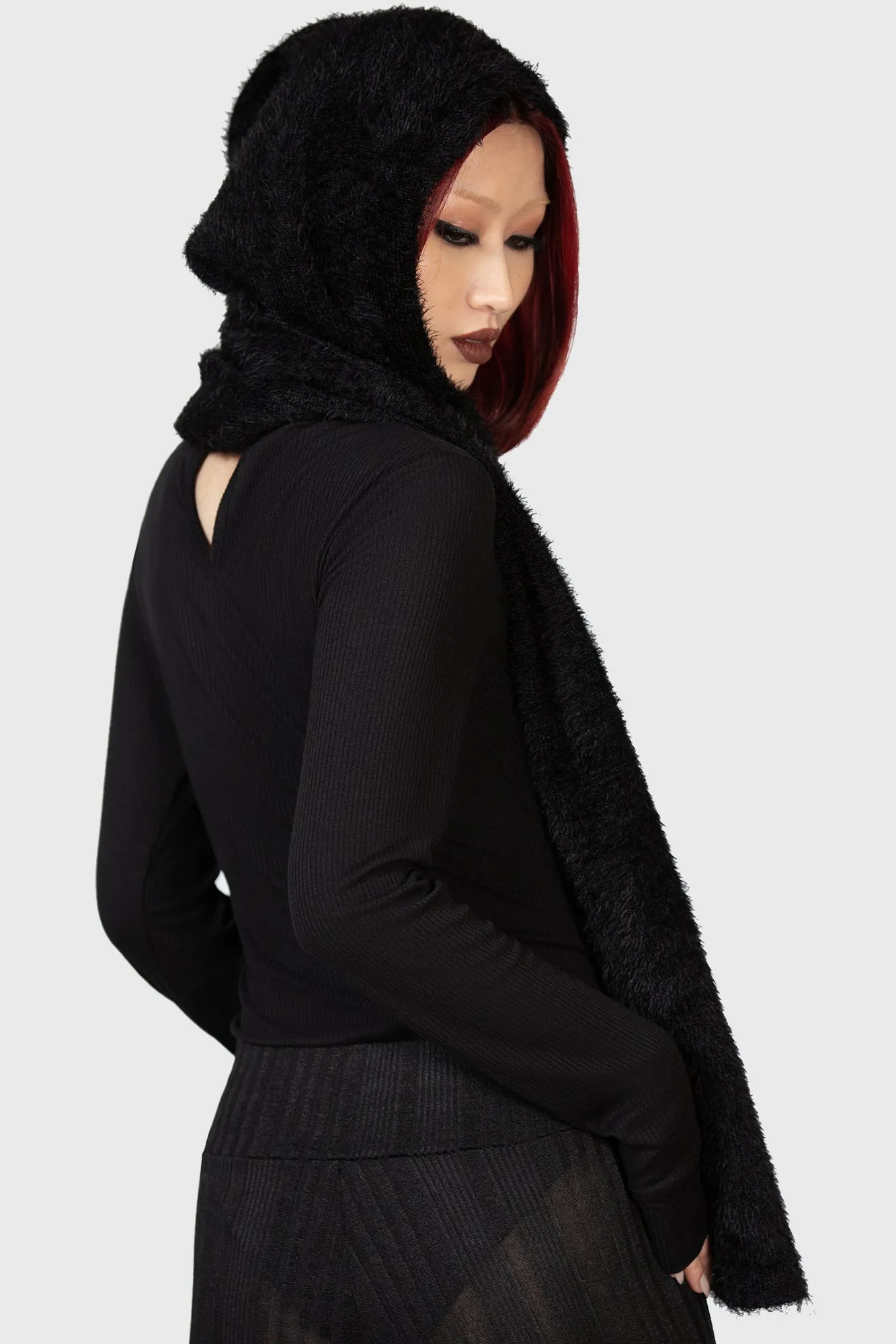 Ashen Hooded Scarf sold by Killstar product image thumbnail 5