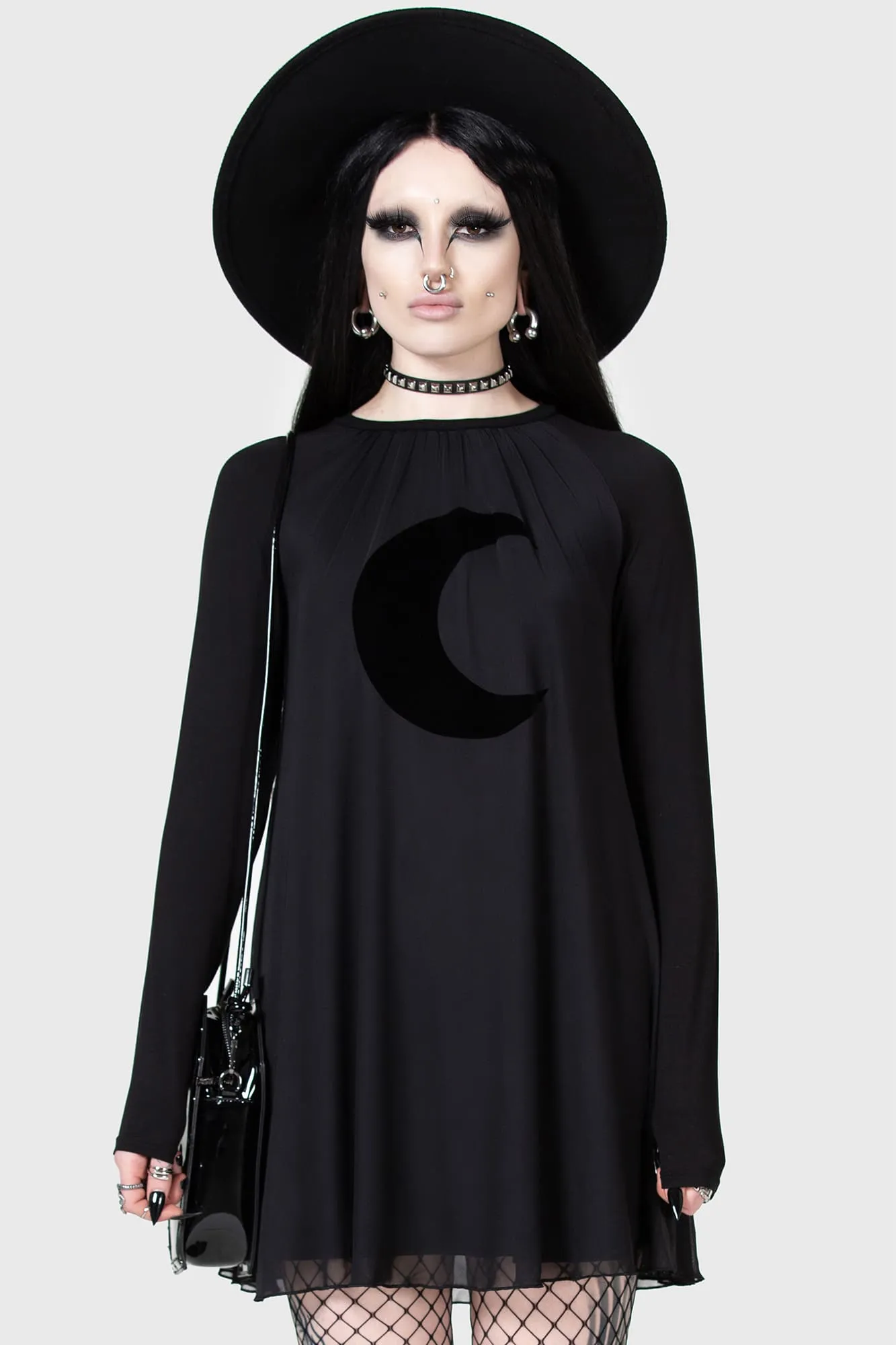Lunar Apex Raglan Dress sold by Killstar