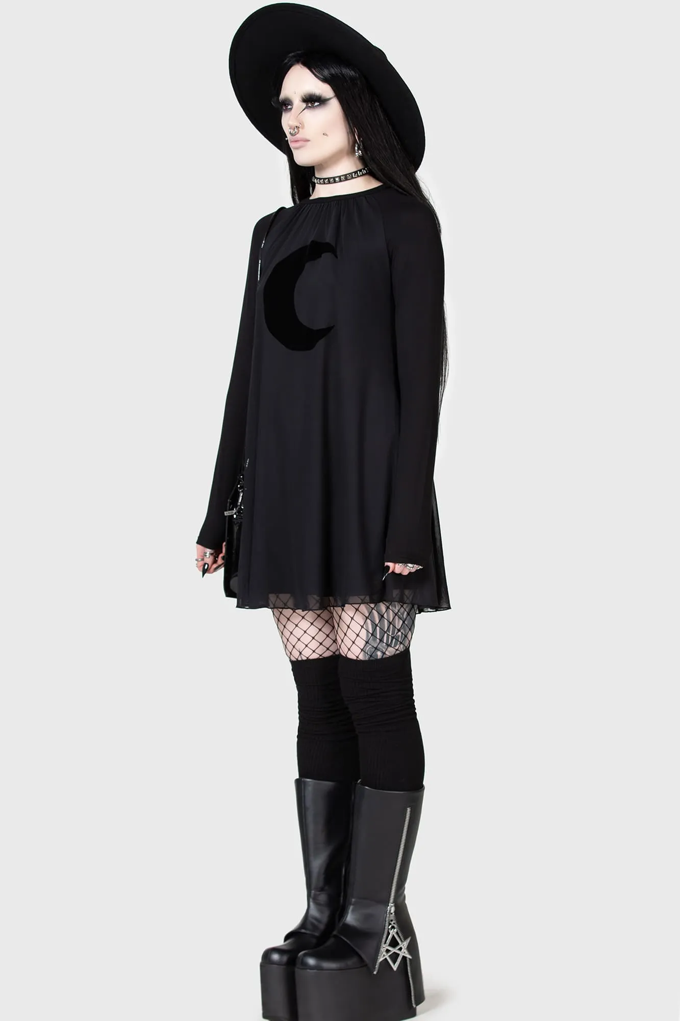 Lunar Apex Raglan Dress sold by Killstar product image thumbnail 2