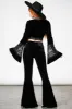 Marisol Velvet Bell Bottoms sold by Killstar