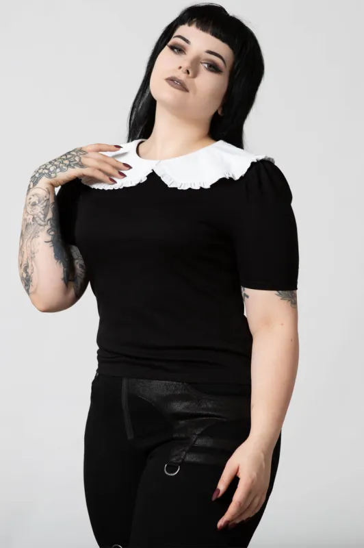 Ruby Lace Collar Top - Resurrect sold by Killstar