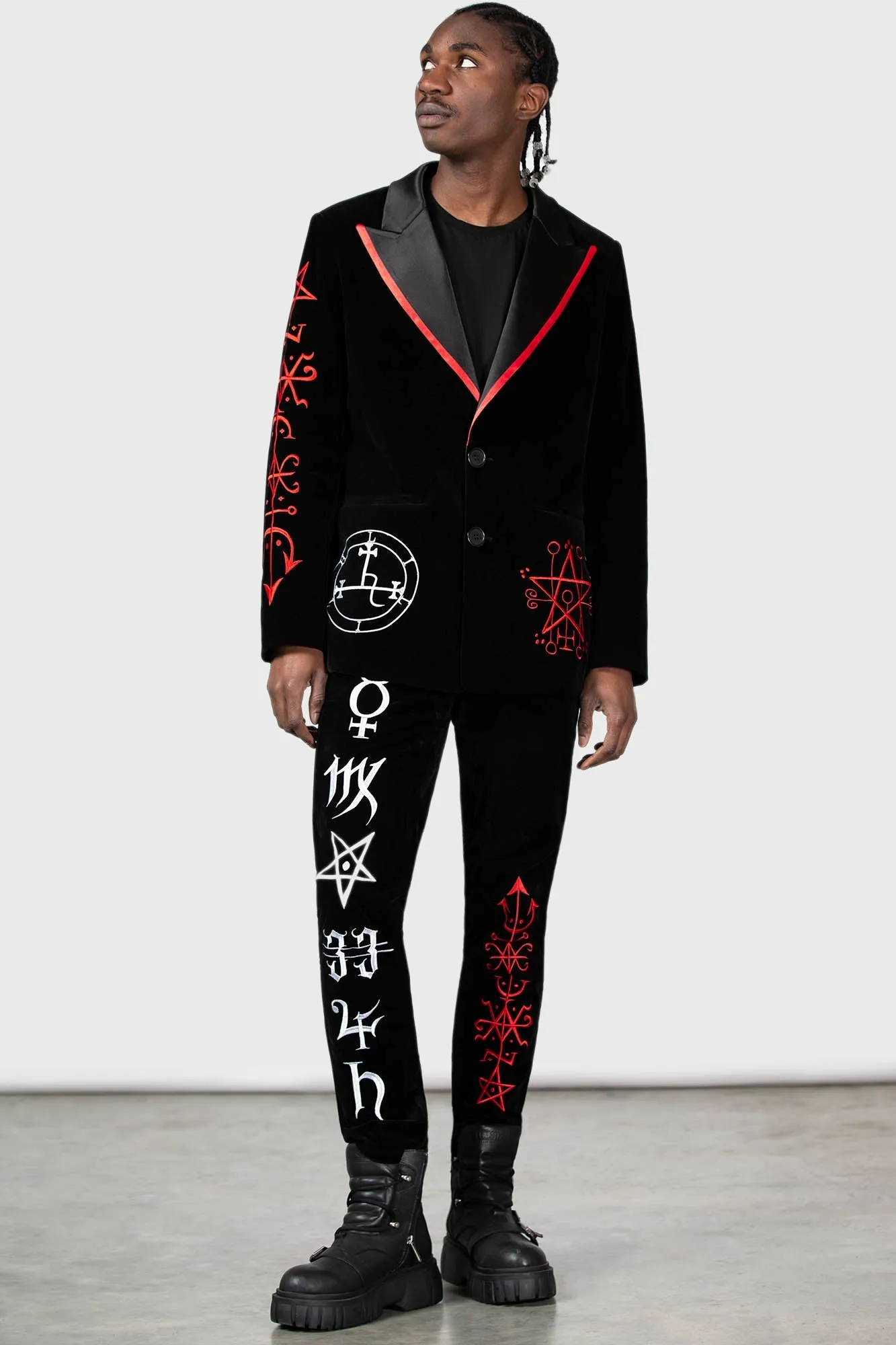 Enthroned Suit Trousers sold by Killstar product image thumbnail 2