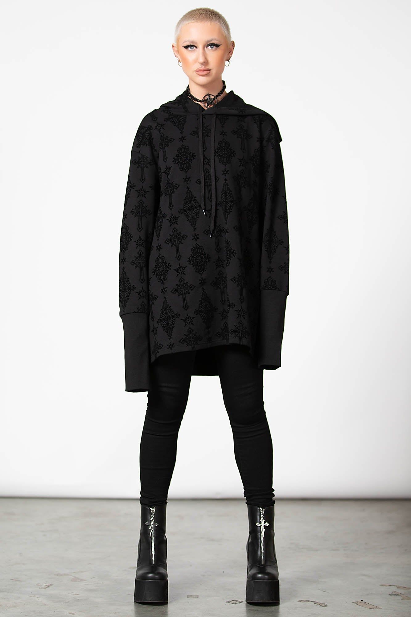 Atomas Pull-Over Hoodie Resurrect sold by Killstar product image thumbnail 3