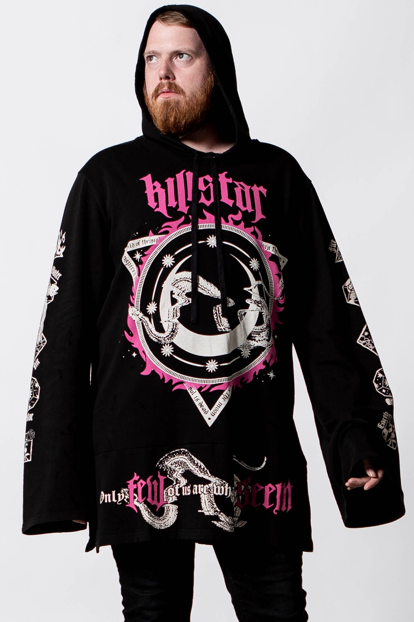 Meditate Longline Hoodie sold by Killstar product image thumbnail 3