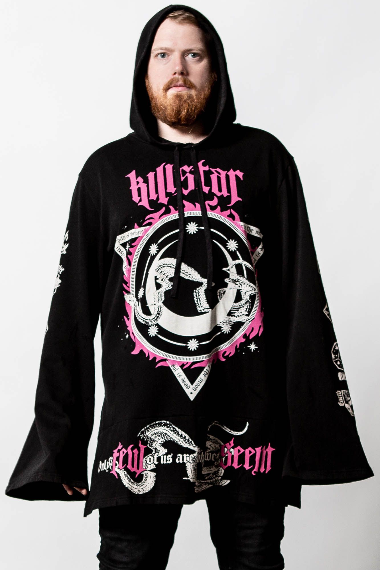 Meditate Longline Hoodie sold by Killstar