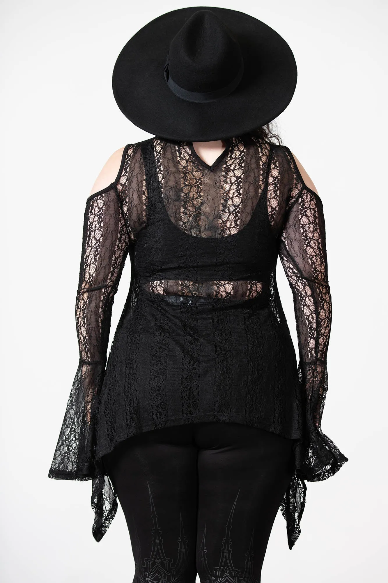 Acantha Long Sleeve Lace Top sold by Killstar product image thumbnail 5
