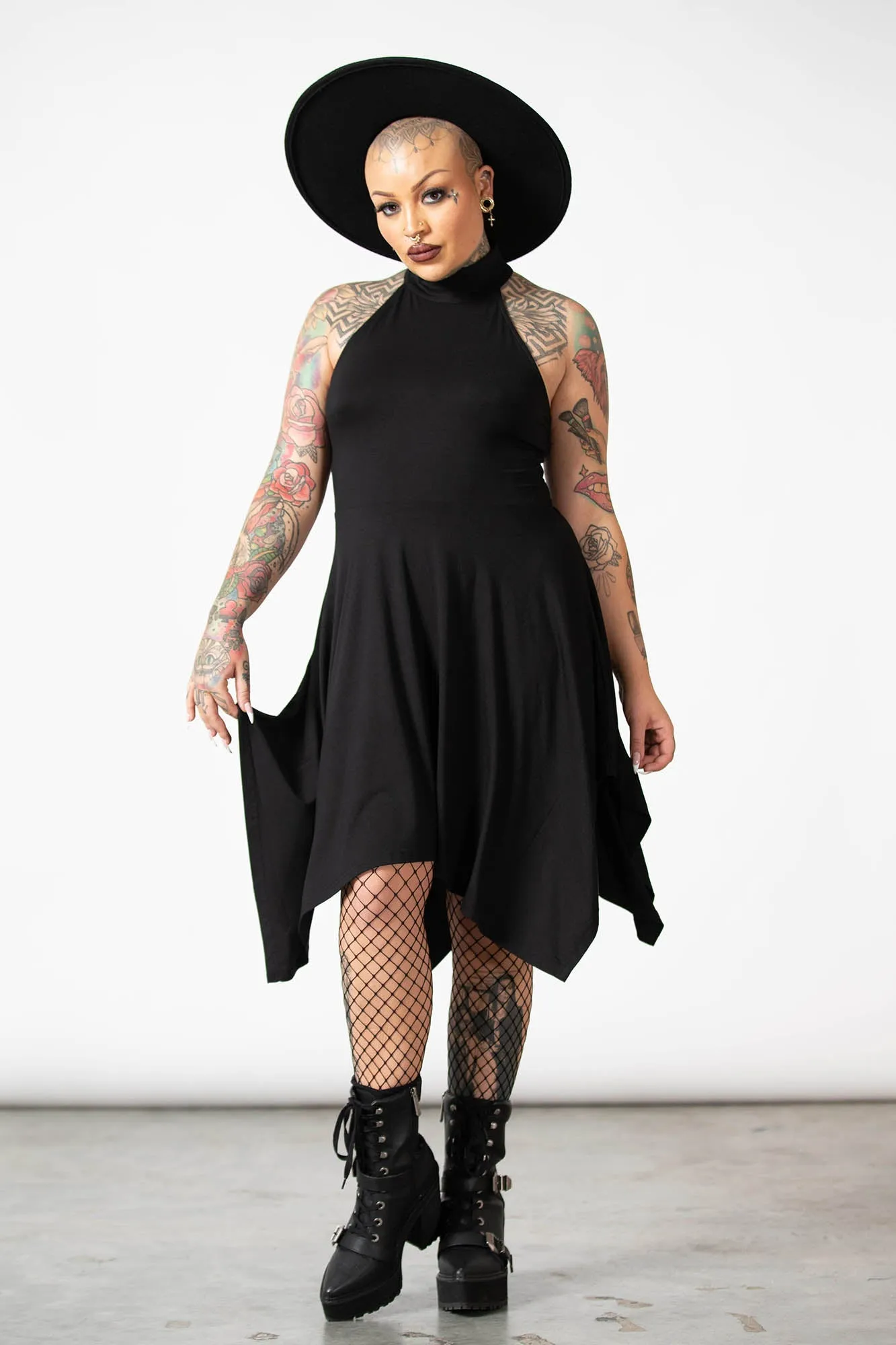 Venomina Halter Dress sold by Killstar product image thumbnail 3