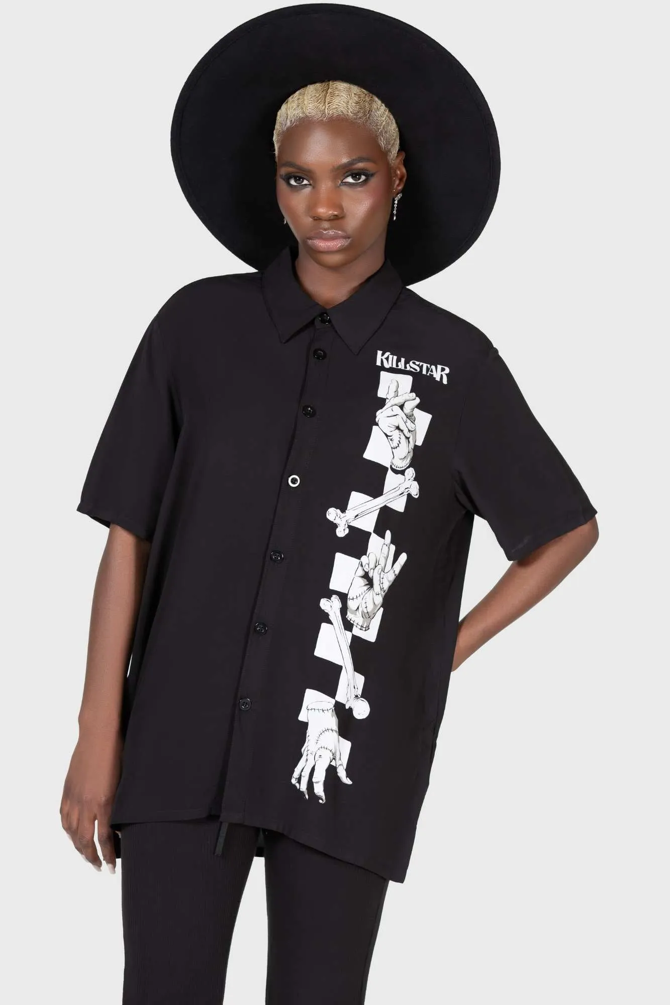 You're In Black And White Shirt sold by Killstar product image thumbnail 2