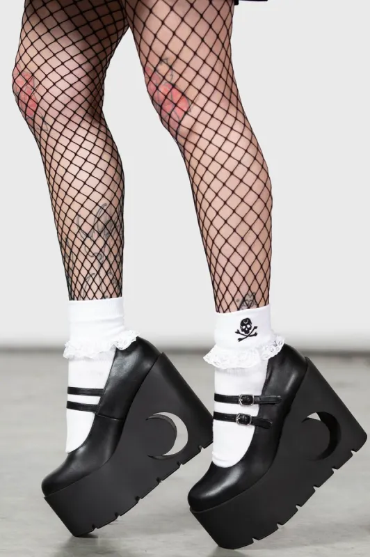 Lunar Doll Mary Janes Resurrect sold by Killstar