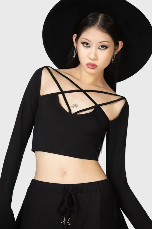 Celestial Night Crop Top sold by Killstar