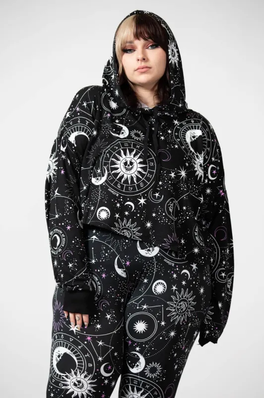 Galaxy Cropped Hoodie [PLUS] sold by Killstar