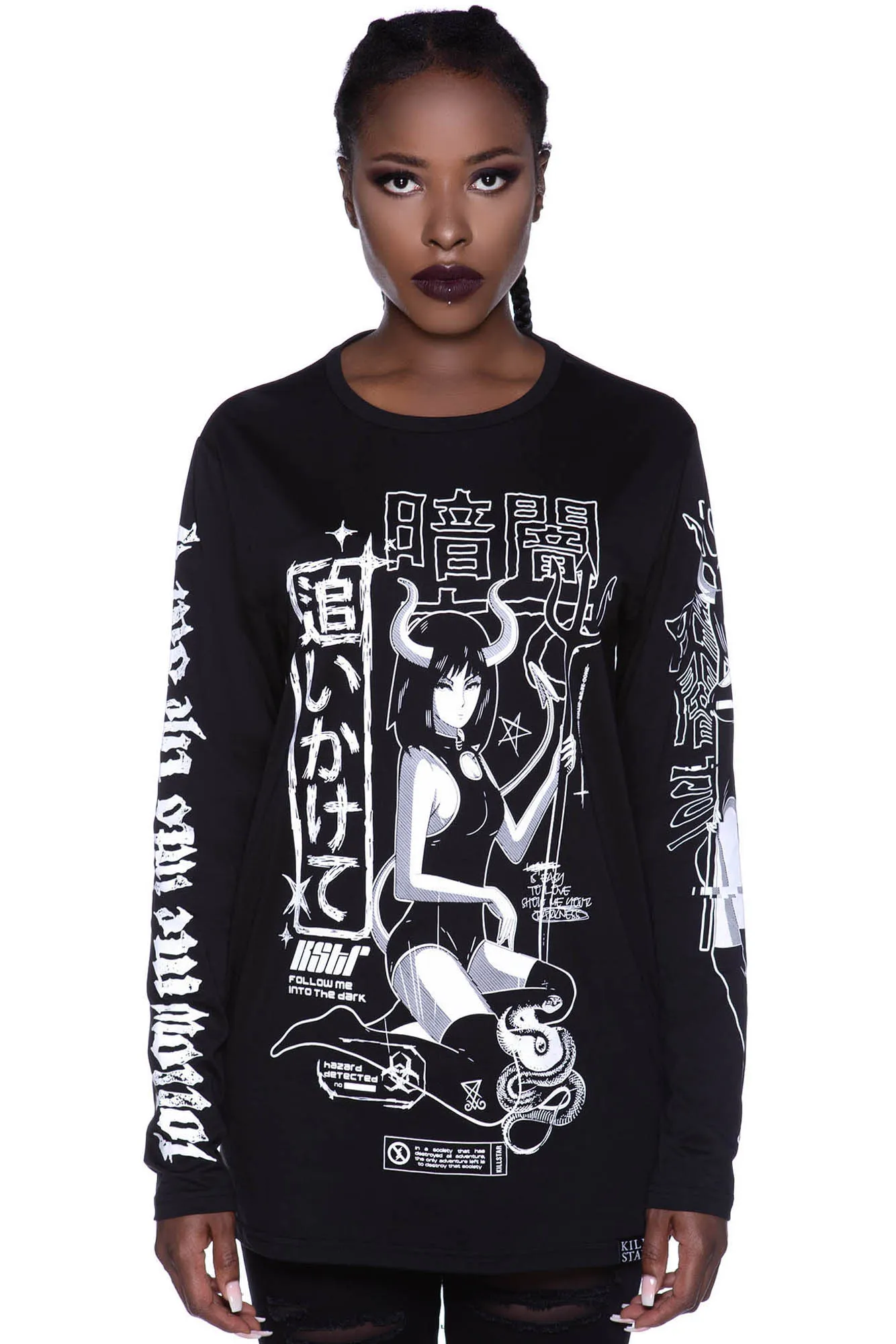 Follow Me Long Sleeve Top sold by Killstar