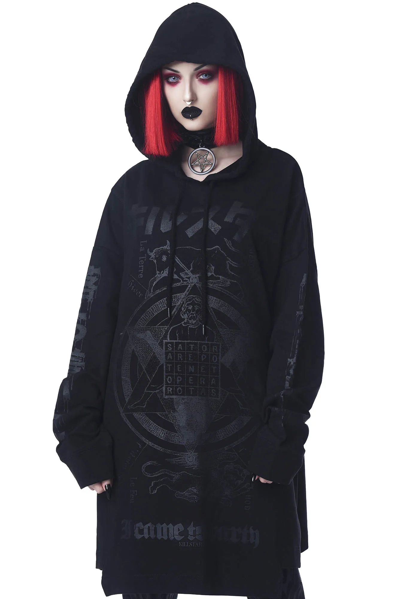 Sator Square Oversized Hoodie sold by Killstar