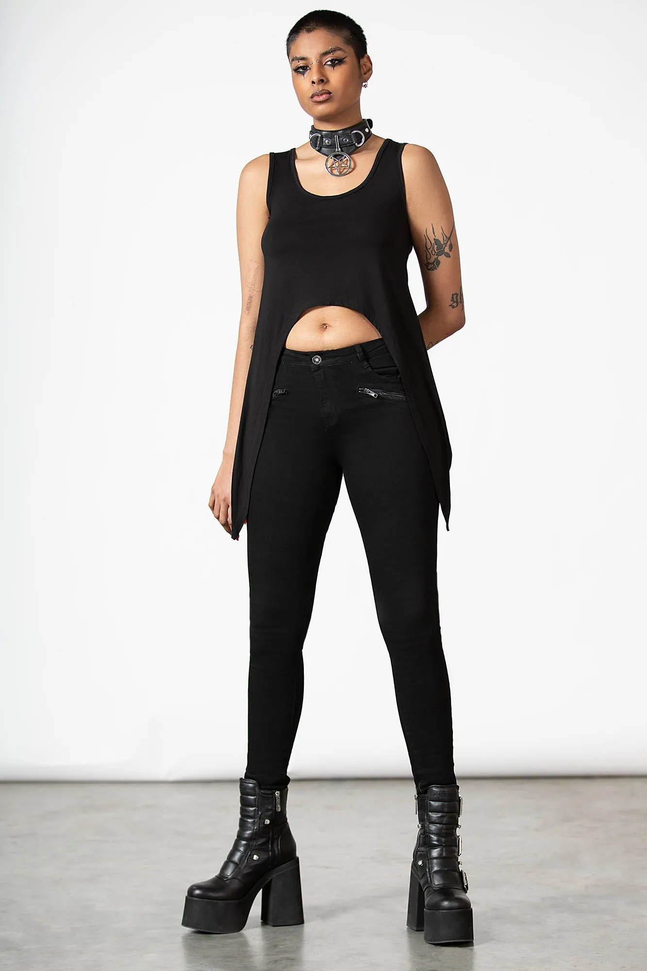 Furor Crop Top sold by Killstar product image thumbnail 3
