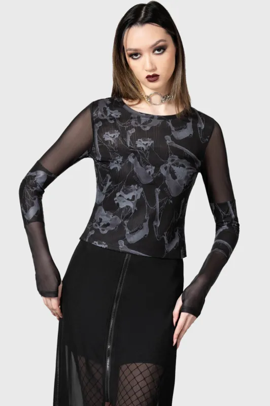 Bright Light Long Sleeve Top sold by Killstar