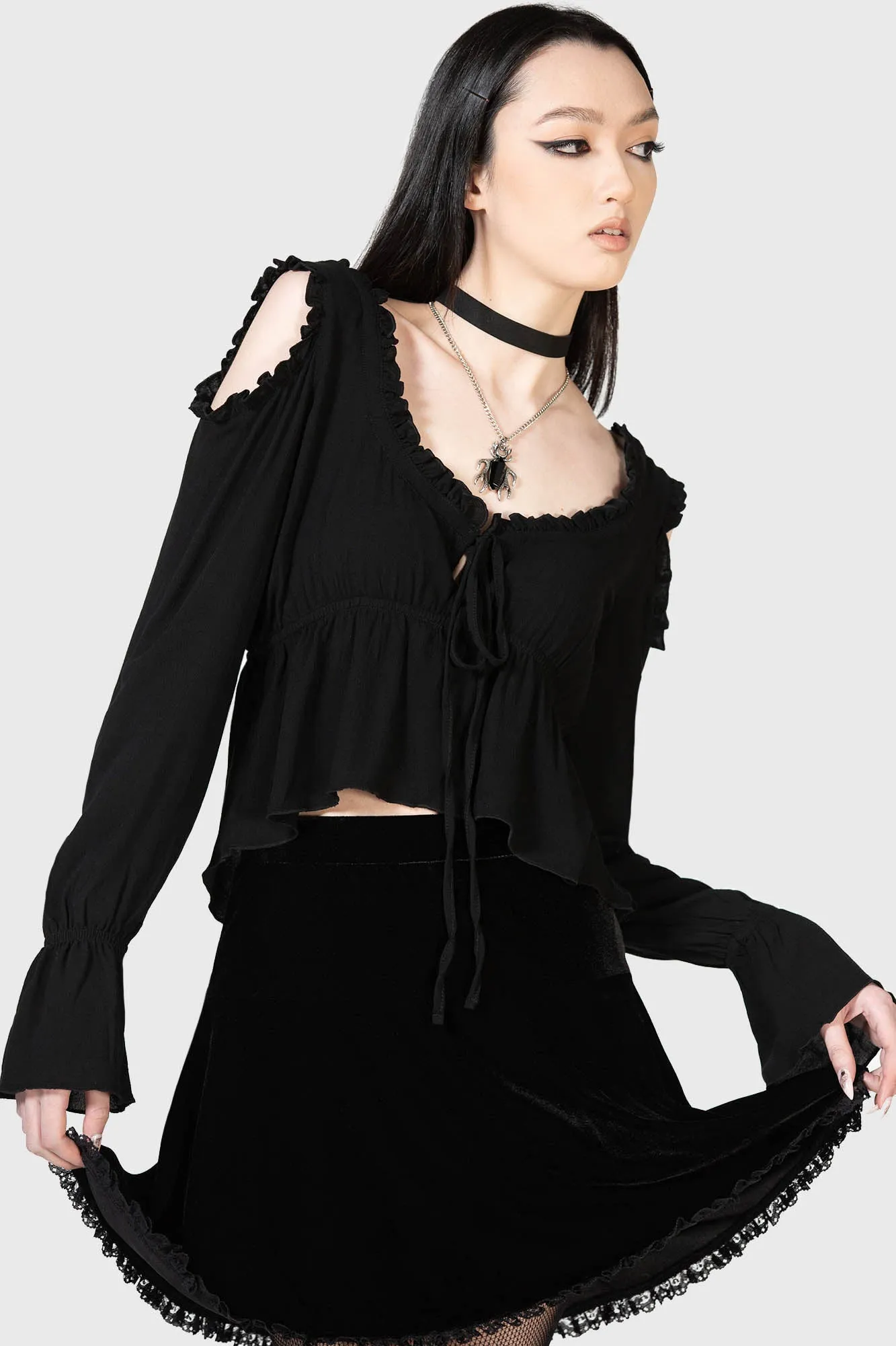 Obsidian's Rain Top sold by Killstar product image thumbnail 3