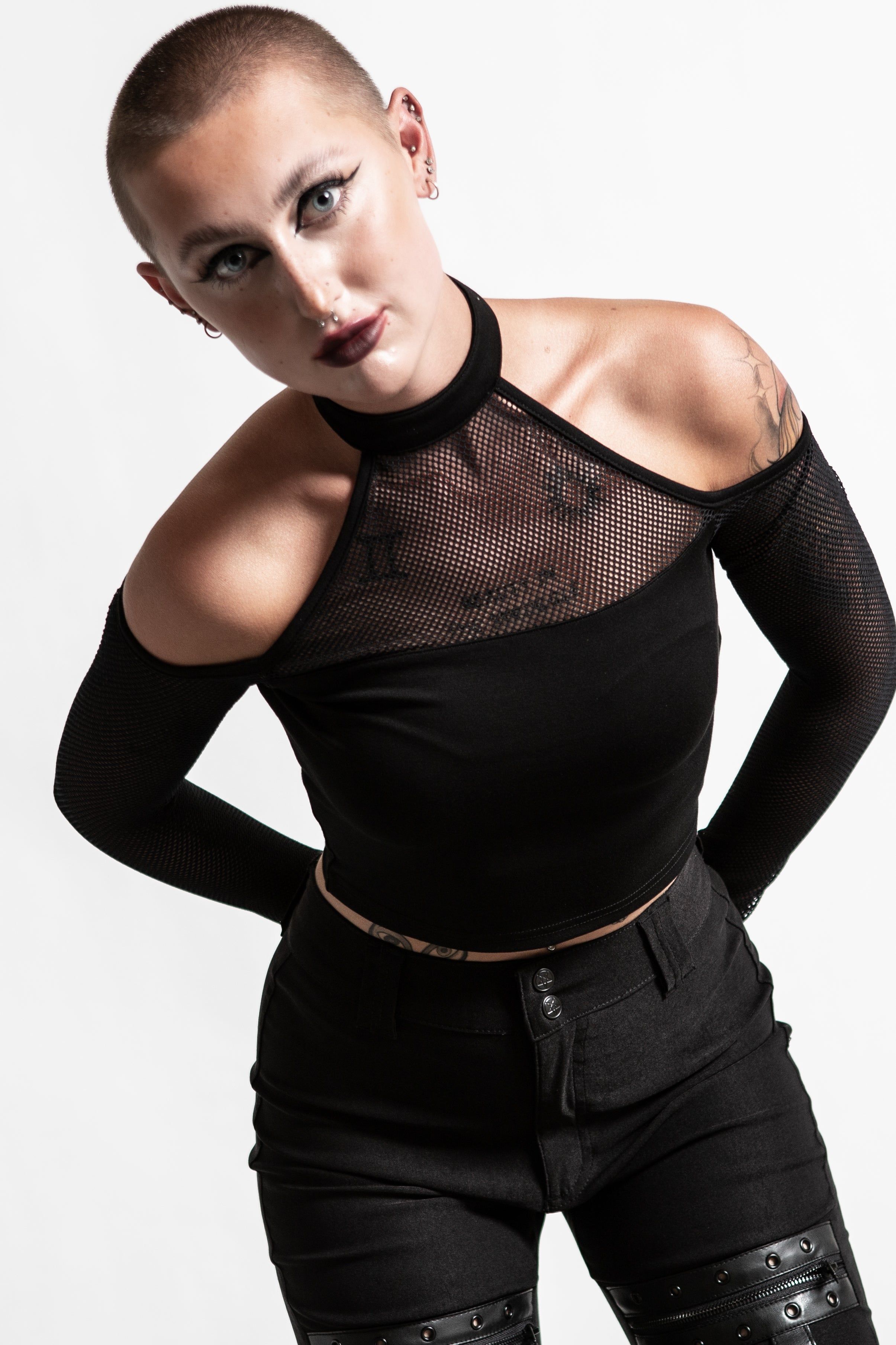 Nightcall Fishnet Top Resurrect sold by Killstar product image thumbnail 2