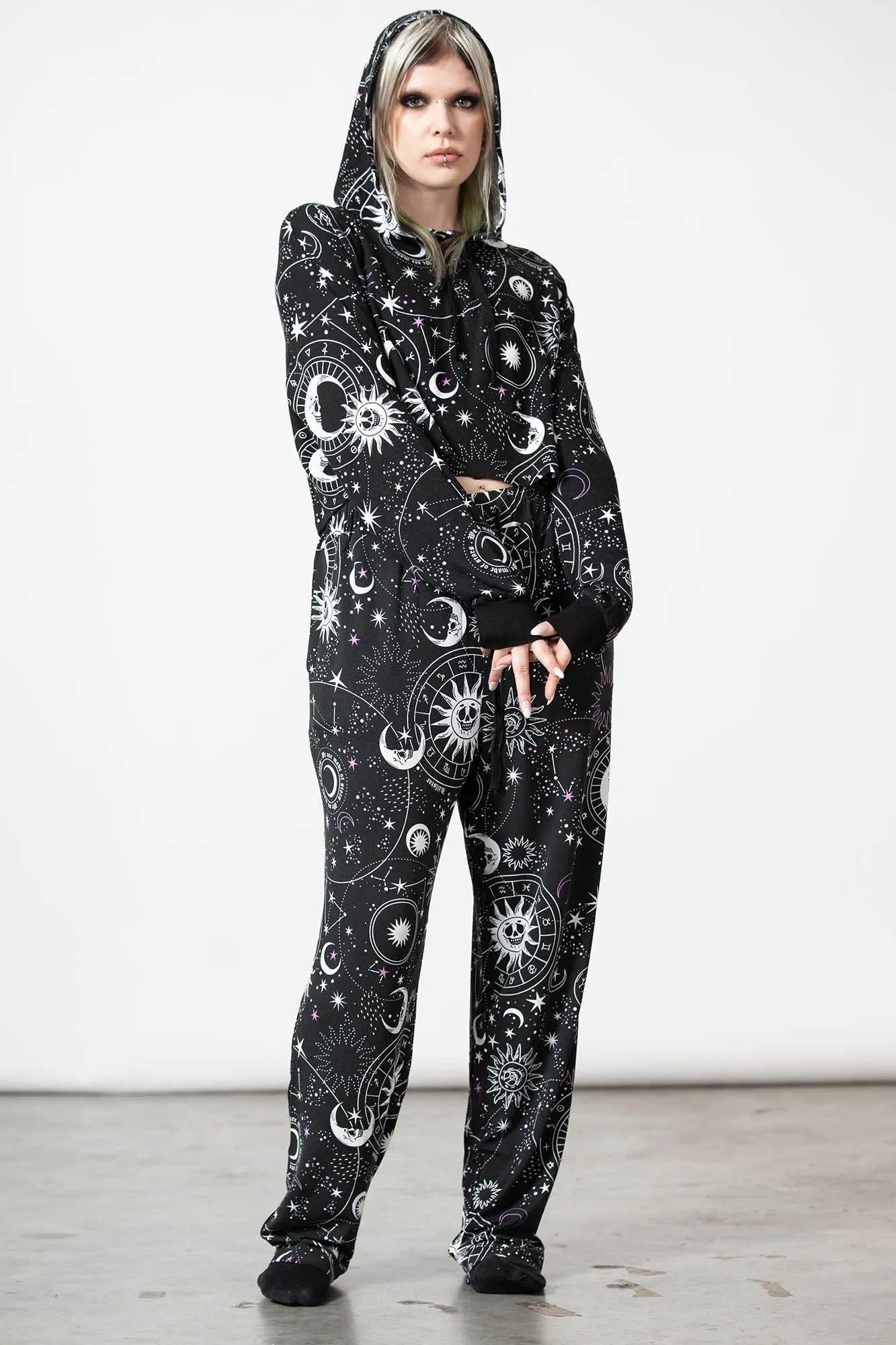 Galaxy Cropped Hoodie sold by Killstar product image thumbnail 2