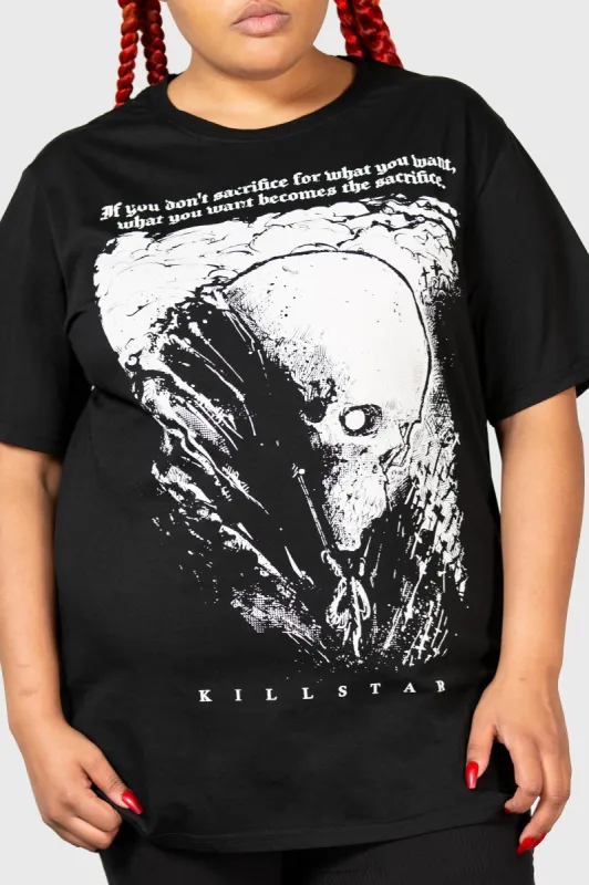 Lonely Dark T-Shirt [PLUS] sold by Killstar