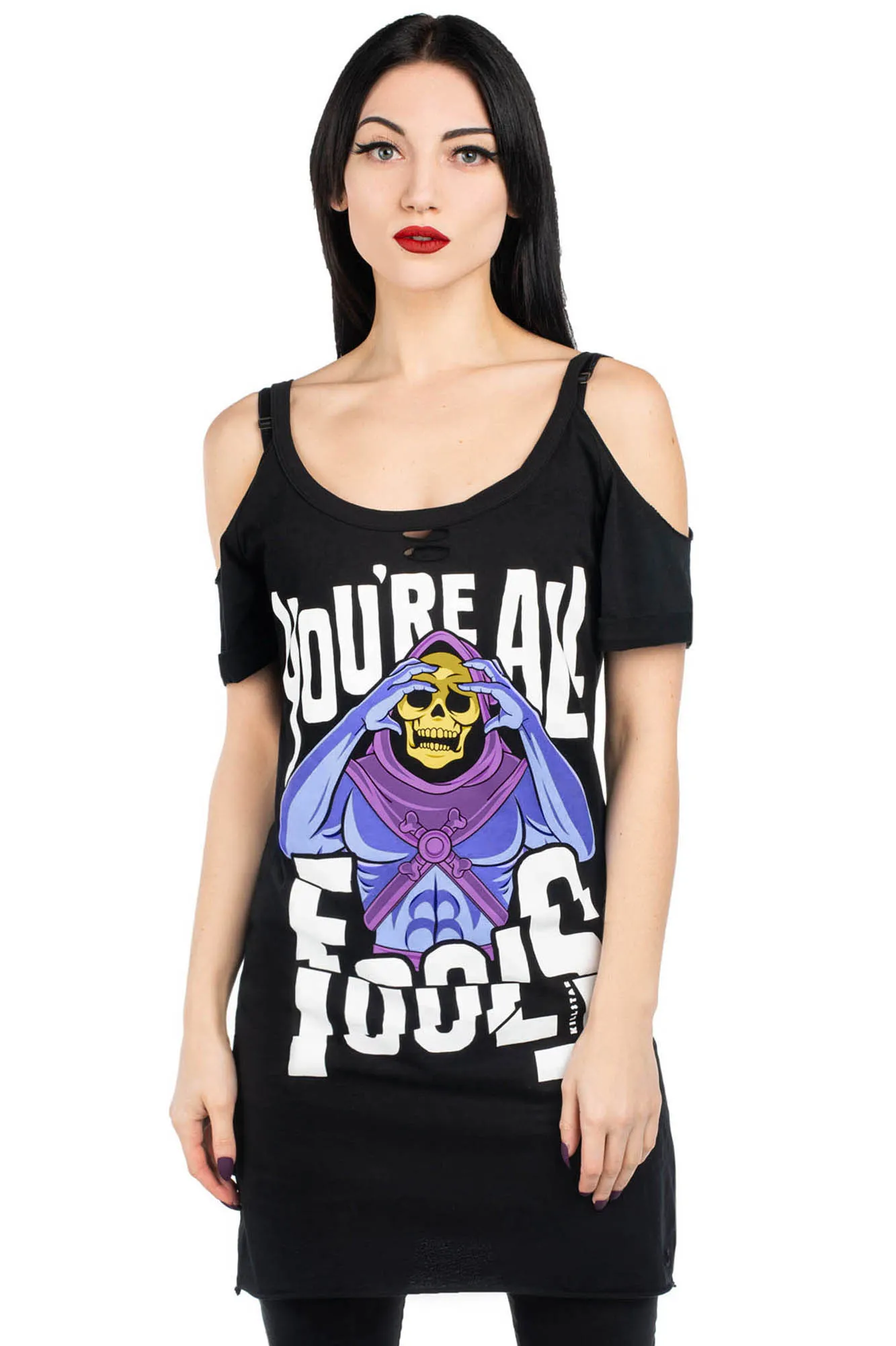 Fools Distress Top - Resurrect sold by Killstar product image thumbnail 2