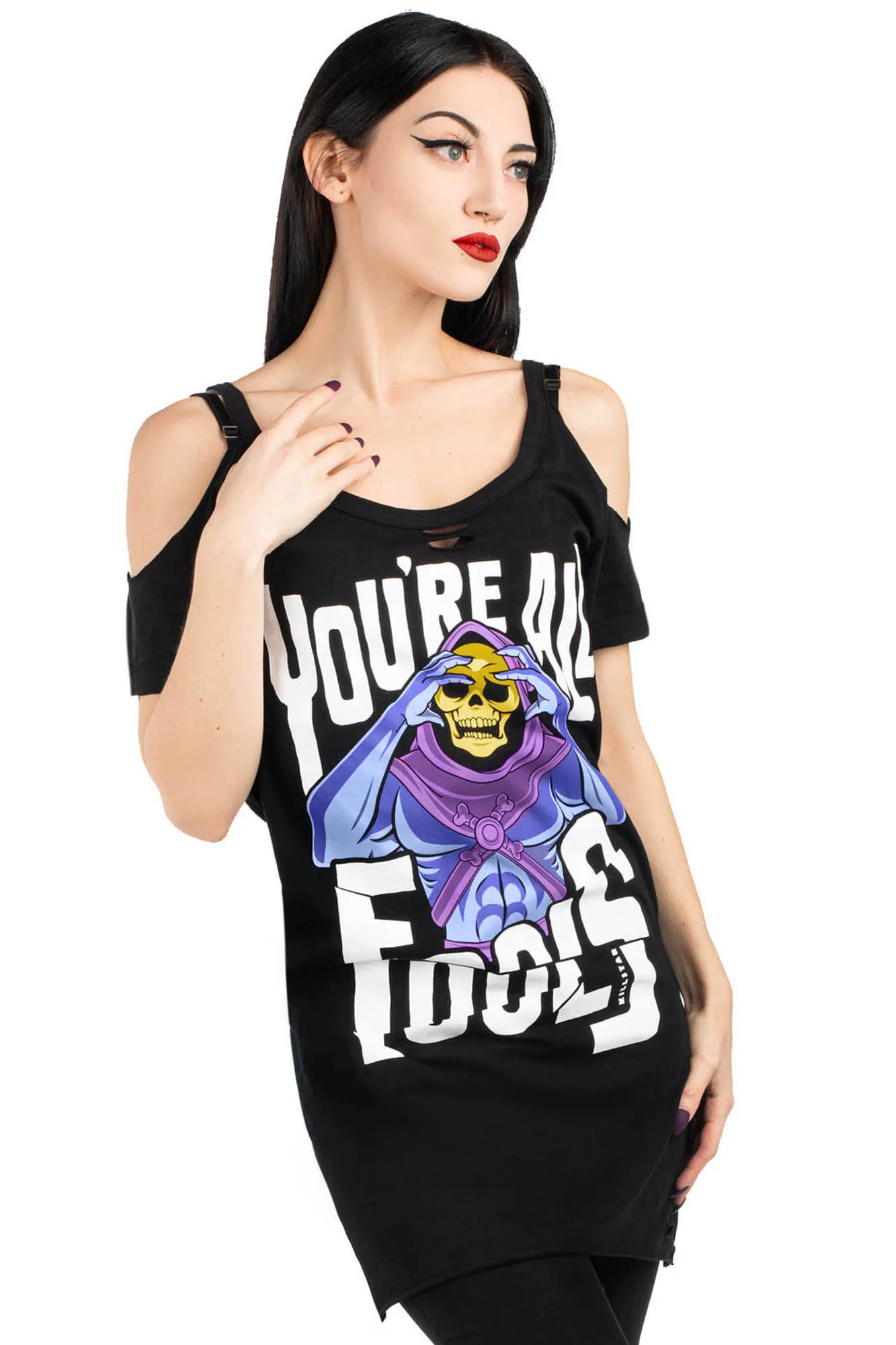 Fools Distress Top - Resurrect sold by Killstar product image thumbnail 3