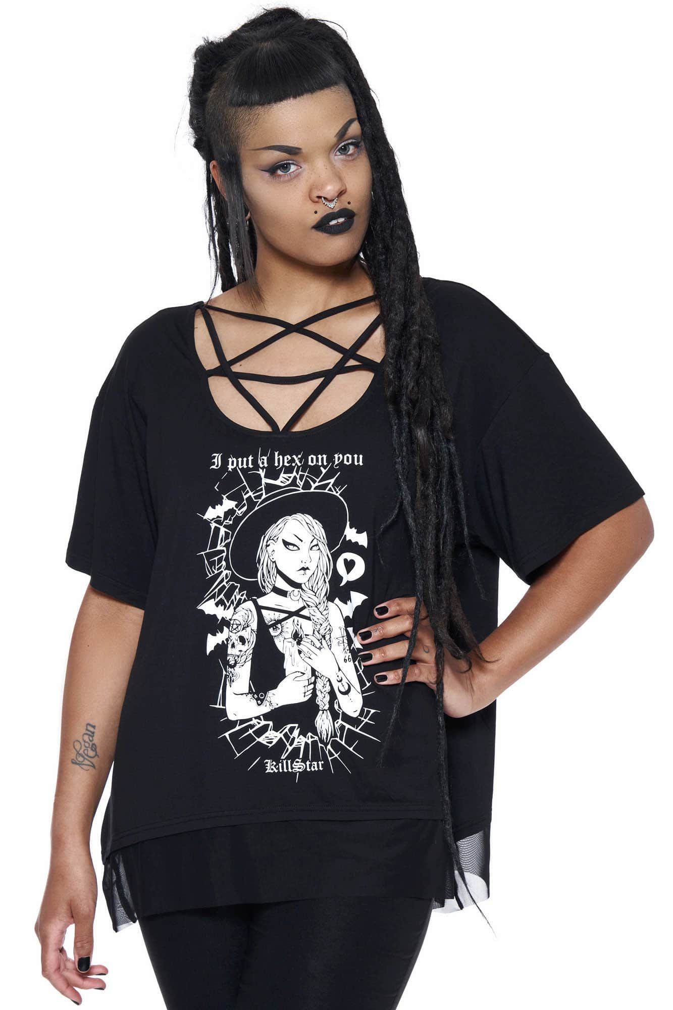 Hex Pentagram Top Resurrect sold by Killstar