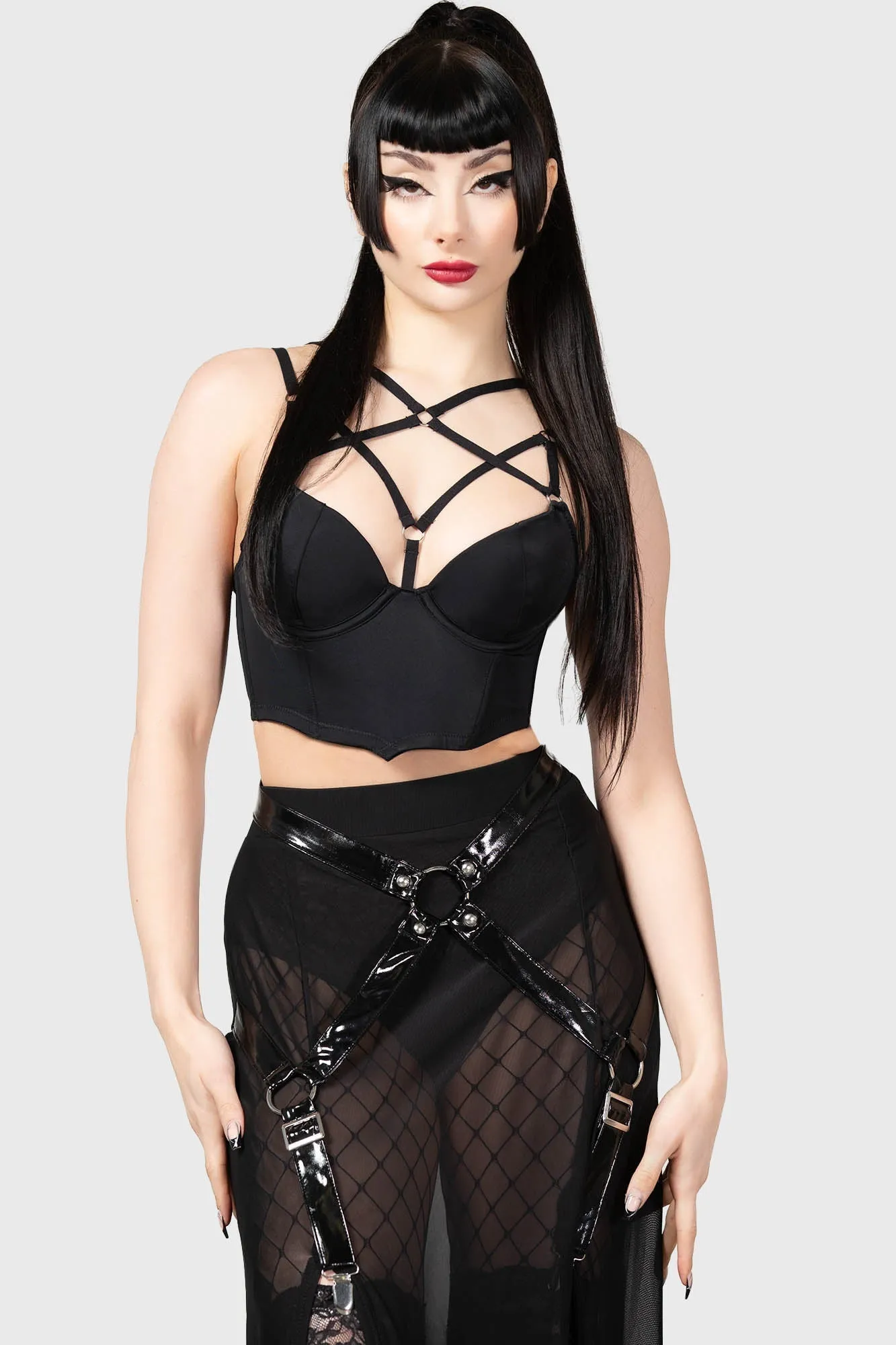 Venomous Magdelana Maxi Skirt sold by Killstar product image thumbnail 2