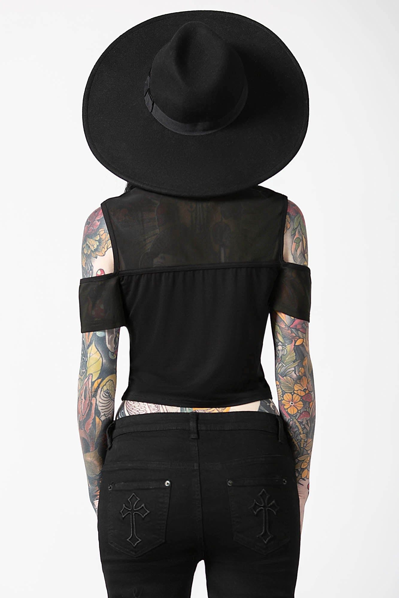 Orb Crop Top Resurrect sold by Killstar product image thumbnail 3