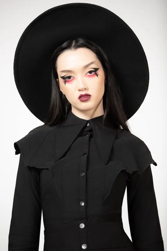 Magda Winged Shirt Resurrect sold by Killstar