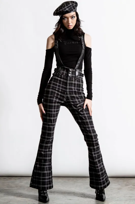 Prophet Of Doom Suspender Trousers [ASH TARTAN] Resurrect sold by Killstar