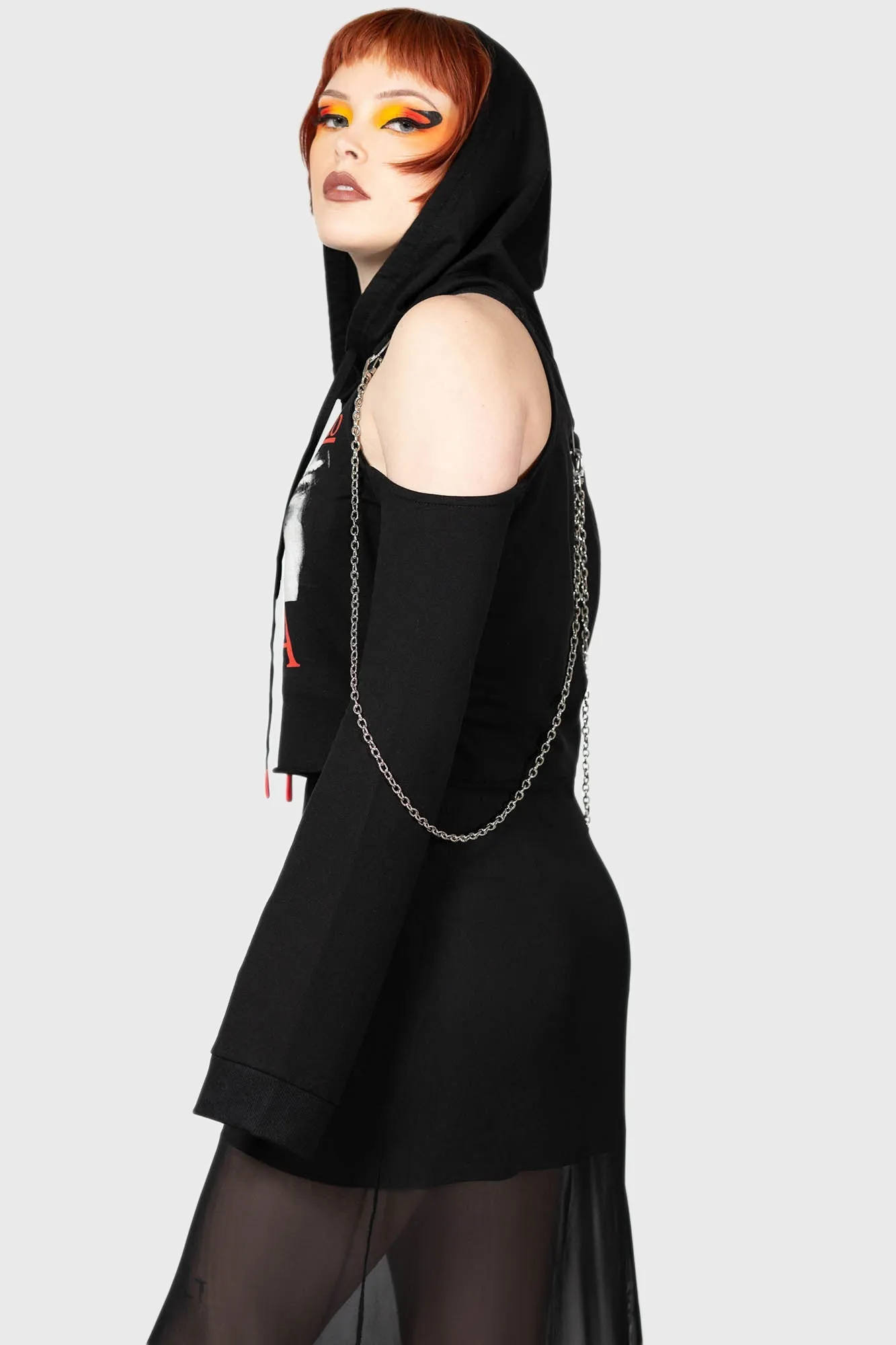 Opera Crop Hoodie sold by Killstar product image thumbnail 3