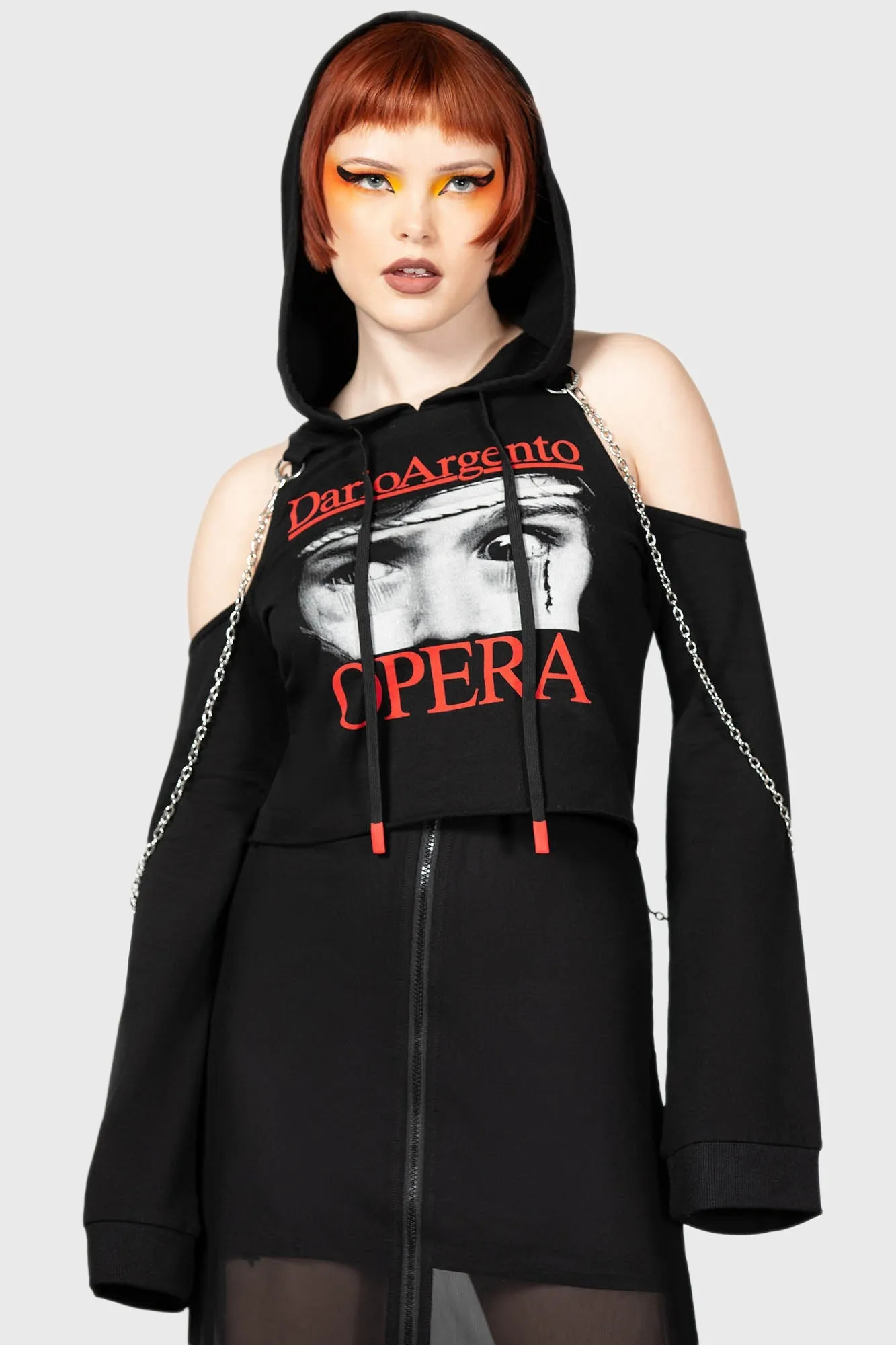 Opera Crop Hoodie sold by Killstar product image thumbnail 2