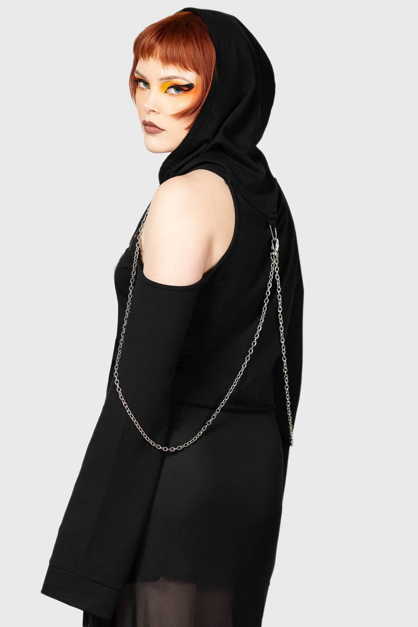 Opera Crop Hoodie sold by Killstar product image thumbnail 4