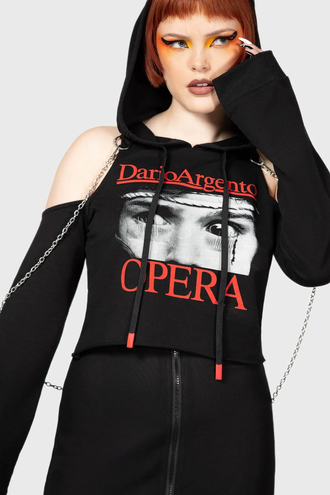 Opera Crop Hoodie sold by Killstar