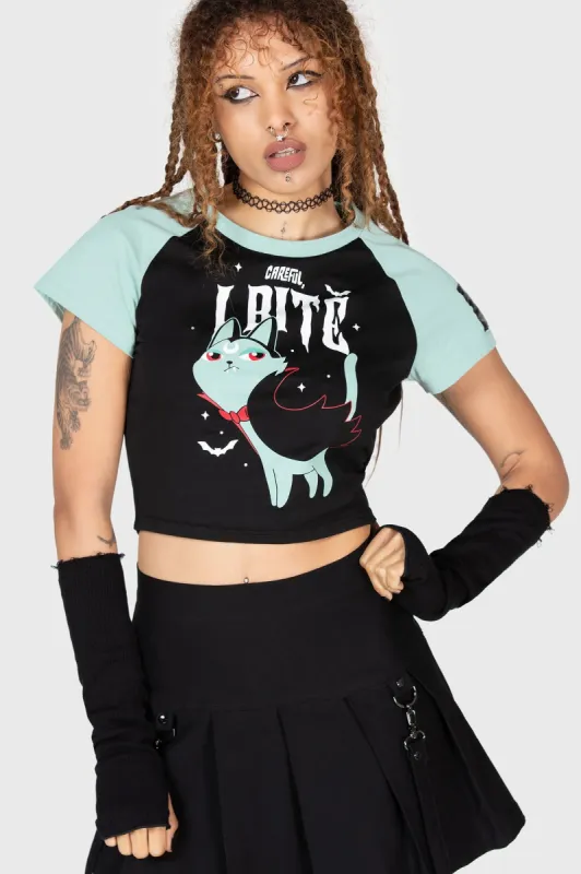 Cat Spat Shrunk Tee sold by Killstar