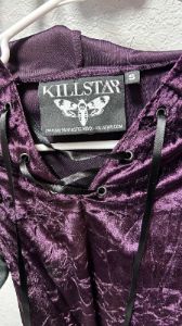 Velvet Witch Hood Dress [VIOLET] Resurrect sold by Killstar
