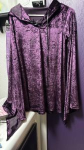 Velvet Witch Hood Dress [VIOLET] Resurrect sold by Killstar